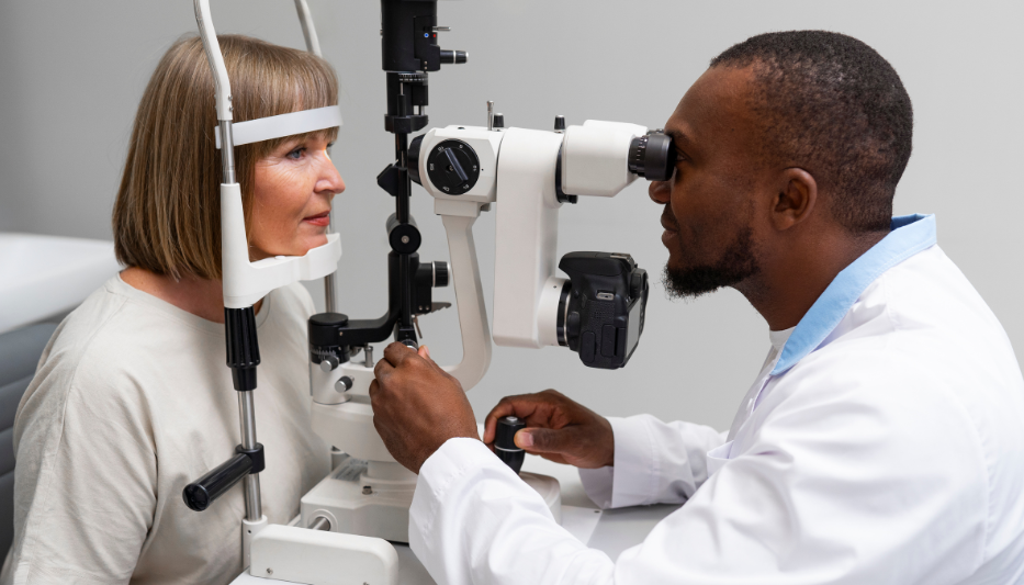 Doctor checking patient